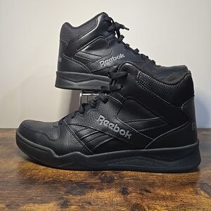 Reebok Men's Sz 9.5 BB4500  Black High-Top Sneakers Great Condition!